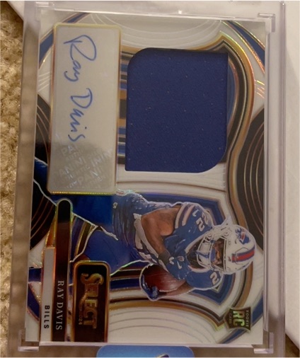 2020 Panini Select Rookie Patch Autographs #RPA Ray Davis — front