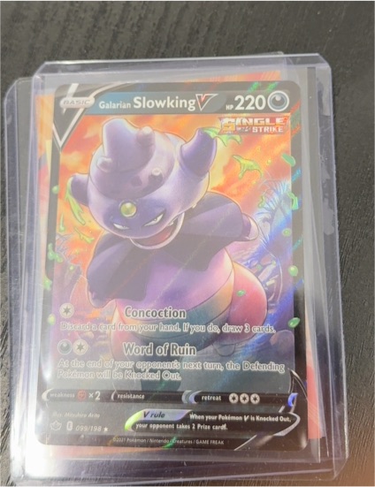 2021 Pokemon TCG Chilling Reign #099 Galarian Slowking V — front