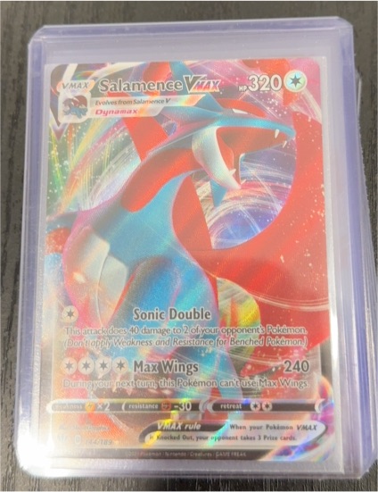 2020 Pokémon Darkness Ablaze #144 Salamence VMAX — front