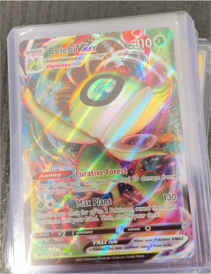2021 Pokémon TCG SWSH Chilling Reign #008 Celebi VMAX — front