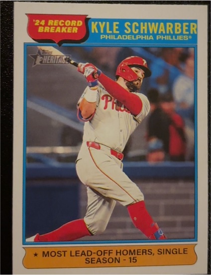 2025 Topps Heritage #2 Kyle Schwarber — front
