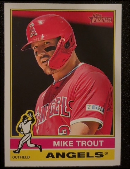 2025 Topps Heritage #119 Mike Trout — front
