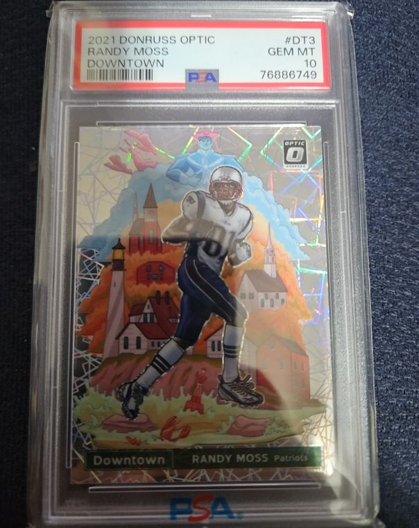 2021 Donruss Optic #DT3 Randy Moss Downtown — front