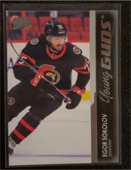 2021-22 Upper Deck Young Guns #717 Egor Sokolov — front