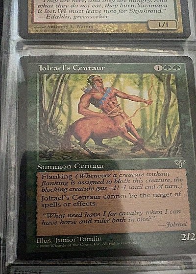 1996 Magic: The Gathering Jolrael's Centaur — front