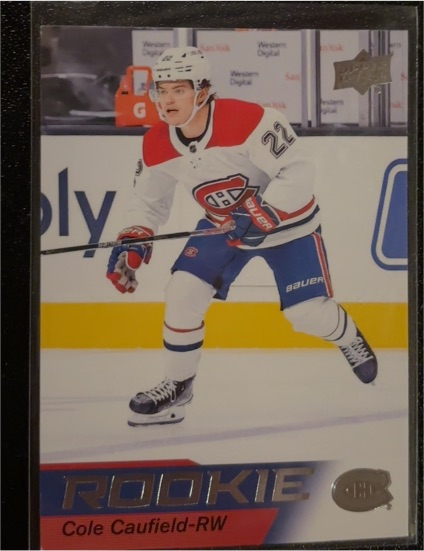 2021-22 Upper Deck NHL Star Rookies #1 Cole Caufield — front