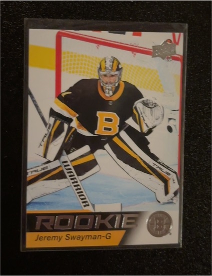 2021-22 Upper Deck NHL Star Rookies #3 Jeremy Swayman — front