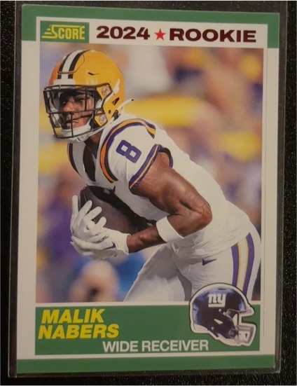 2024 Panini Score 35th Anniversary Rookie #5 Malik Nabers — front