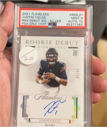 2021 Panini Flawless Rookie Debut Signatures #RDSJFI Justin Fields — front