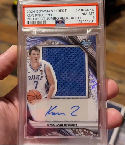 2024 Bowman U Best #PJRAKKN Kon Knueppel — front