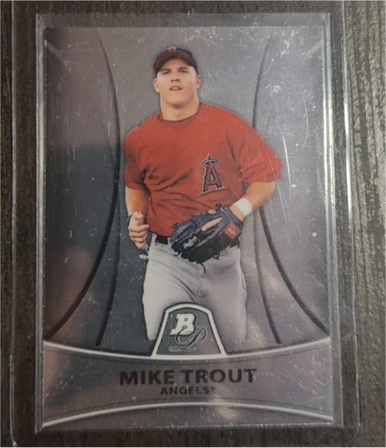 2010 Bowman Platinum Prospects #PP5 Mike Trout Rookie Card — front