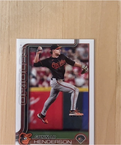 2025 Topps #65 Gunnar Henderson Baltimore Orioles — front
