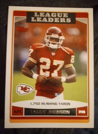 2006 Topps #285 Larry Johnson Kansas City Chiefs — front