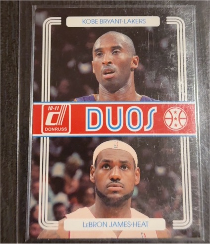 2010-11 Donruss #1 Kobe Bryant & LeBron James Duos — front