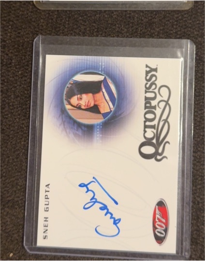 2007 James Bond 50th Anniversary Series 2 Auto A203 Sneh Gupta Hotel Valet Octopussy — front