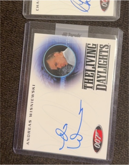 2007 Rittenhouse James Bond Mission Logs A193 Andreas Wisniewski as Necros Autograph Card — front