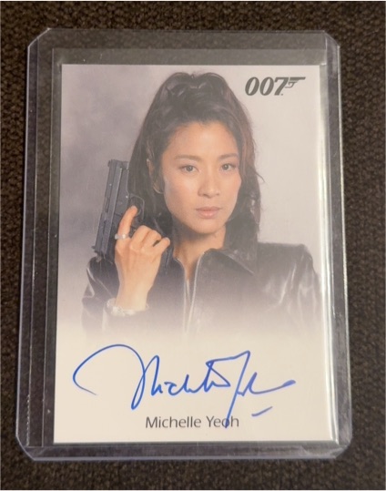 2017 James Bond Archives Final Edition Michelle Yeoh Autograph — front
