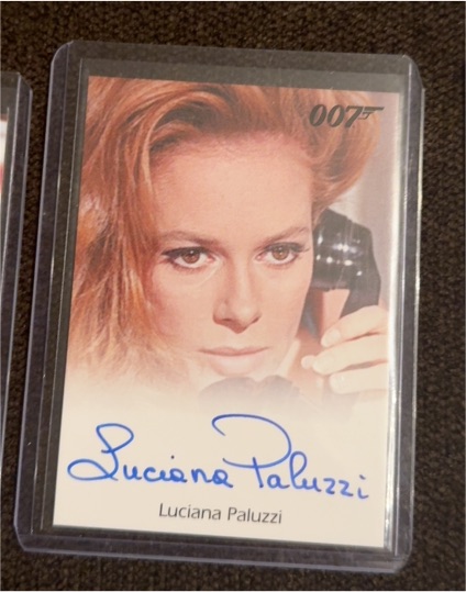 2013 James Bond Mission Logs Luciana Paluzzi Autograph Card — front