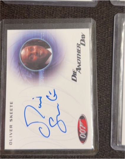 2007 Rittenhouse James Bond Autograph Die Another Day #A234 Oliver Skeete — front