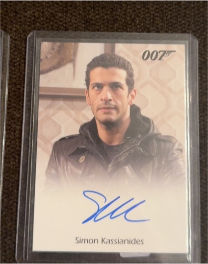 2010 James Bond Heroes & Villains Auto Autograph Simon Kassianides — front