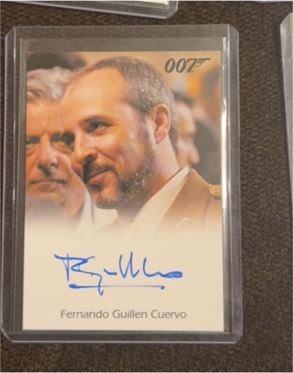 2012 Rittenhouse James Bond Autograph Fernando Guillen Cuervo — front