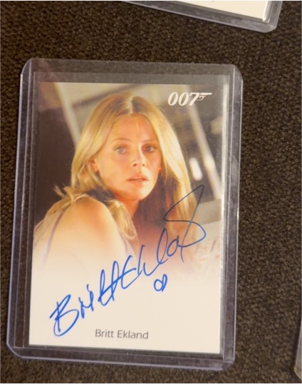 2016 James Bond Archives Spectre Edition Britt Ekland Autograph — front