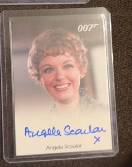 2010 James Bond Archives Angela Scoular Autograph — front