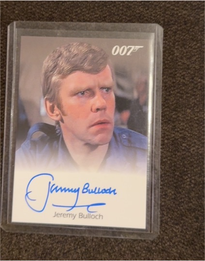 2015 James Bond Archives # Jeremy Bulloch Autograph — front