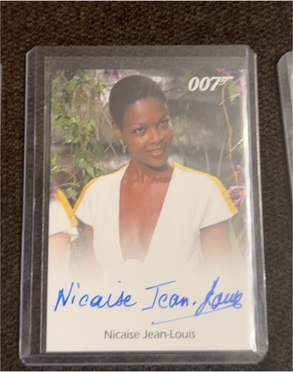 2017 James Bond Archives Final Edition Nicaise Jean-Louis Autograph — front