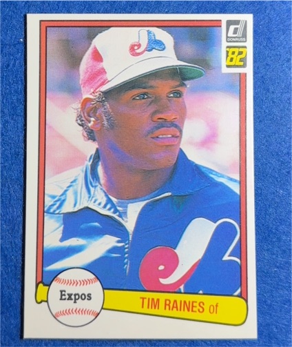 1982 Donruss #214 Tim Raines — front