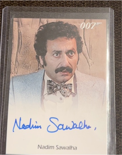 2014 James Bond Archives Autograph Nadim Sawalha as Fekkesh — front