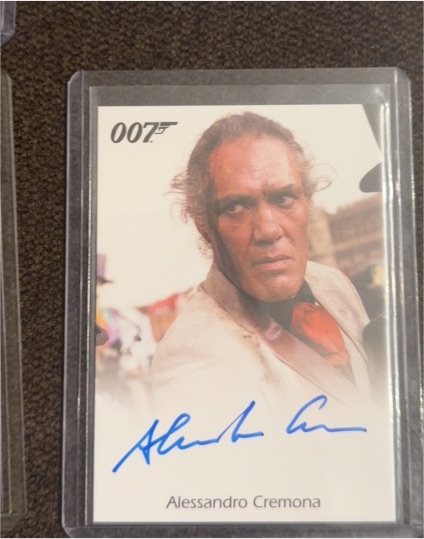 2016 James Bond Archives Spectre Edition Alessandro Cremona Autograph — front