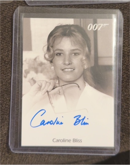 2017 James Bond Archives Final Edition Autograph Caroline Bliss — front
