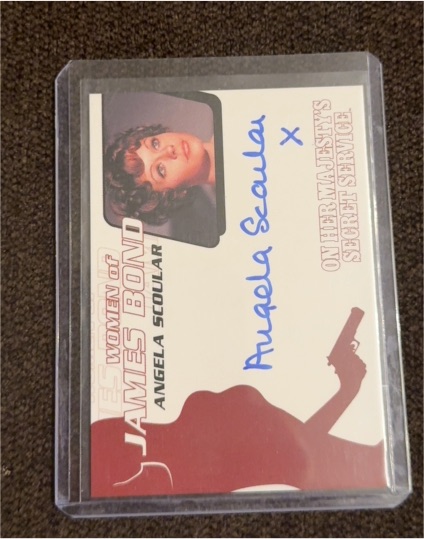 2003 Women of James Bond Autograph WA36 Angela Scoular — front