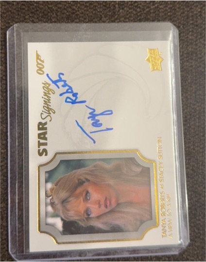 2020 James Bond Villains & Henchmen Star Signings #SS-TS Tanya Roberts as Stacey Sutton — front