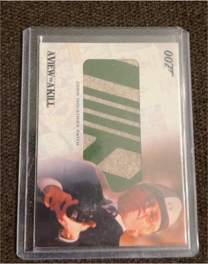 2007 Rittenhouse Complete James Bond Relics #RC9 Zorin Industries Patch — front