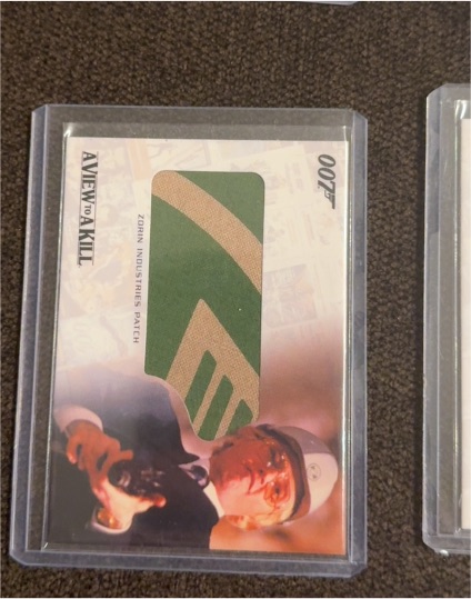 2007 Rittenhouse The Complete James Bond 007 #RC9 Zorin Industries Patch — front