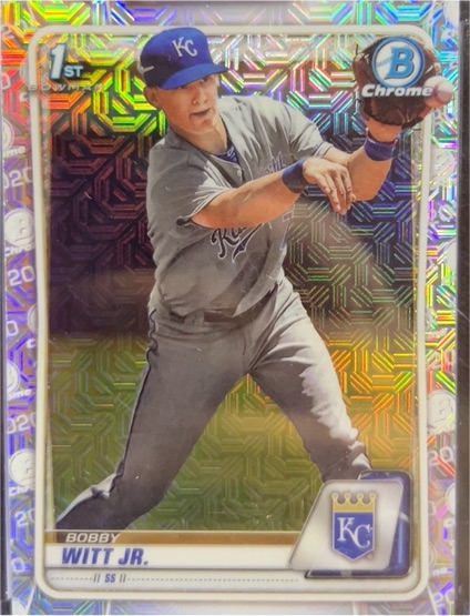 2020 Bowman Chrome #BCP-25 Bobby Witt Jr. — front