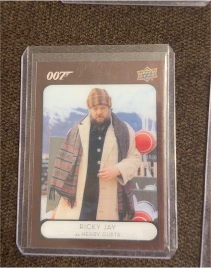 2020 Upper Deck James Bond Villains & Henchmen Base Acetate #unknown Ricky Jay as Henry Gupta — front