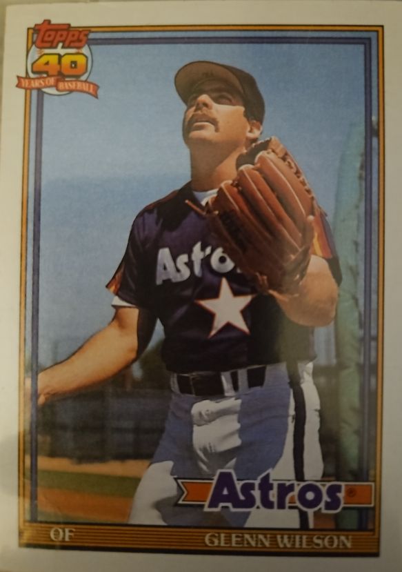 1991 Topps #476 Glenn Wilson — front