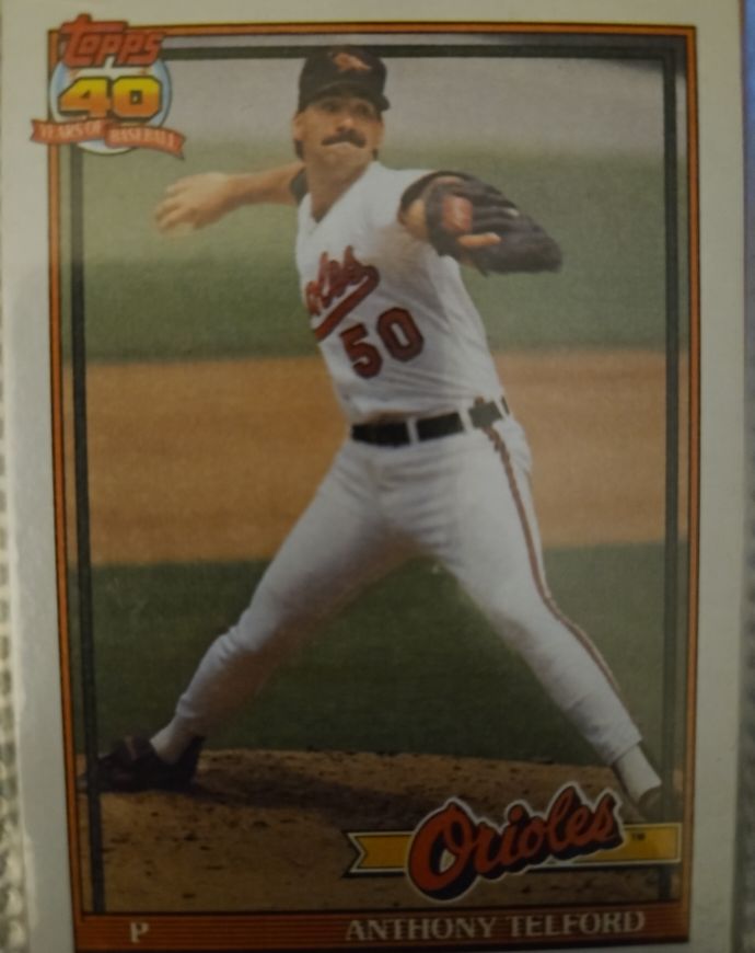 1991 Topps #653 Anthony Telford — front