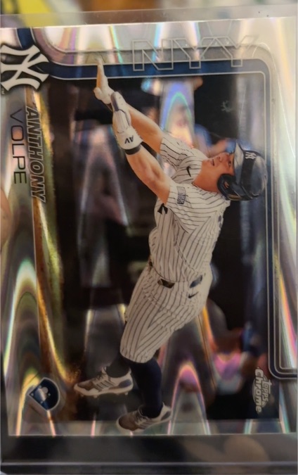 2025 Topps Chrome #162 Anthony Volpe — front