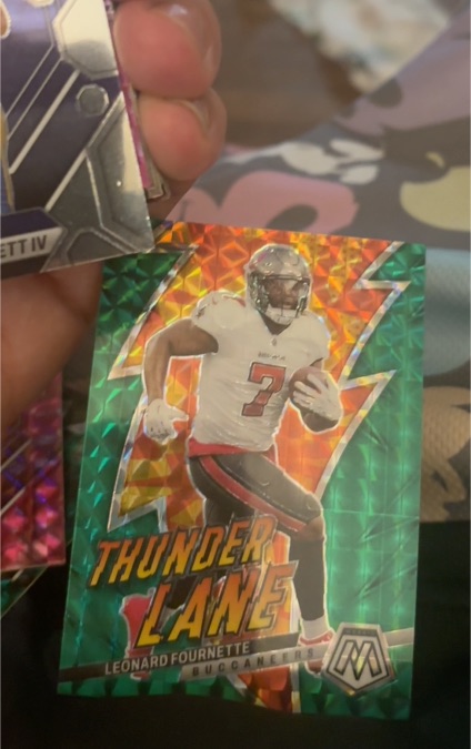 2023 Panini Mosaic Thunder Lane #TL-LF Leonard Fournette — front