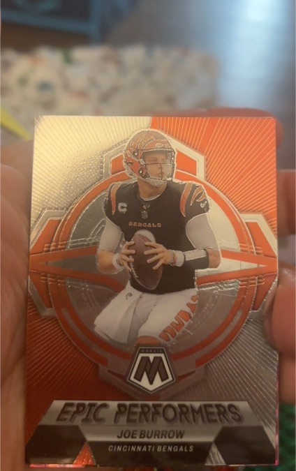 2023 Panini Mosaic Epic Performers #EP-JB Joe Burrow — front