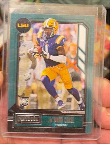 2021 Panini Chronicles Draft Picks Playbook #336 Ja'Marr Chase — front