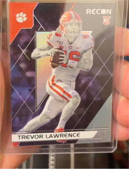 2021 Panini Chronicles Draft Picks Recon #132 Trevor Lawrence Rookie Card — front