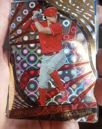 2022 Panini Chronicles Revolution Groove #99 Rhys Hoskins — front