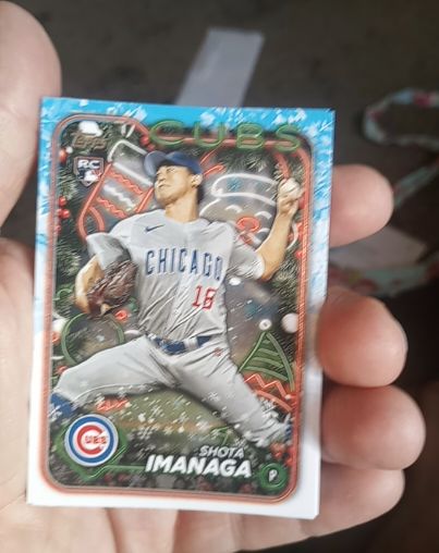 2024 Topps Holiday #H84 Shota Imanaga — front