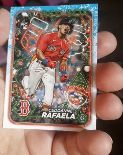 2024 Topps Holiday #H121 Ceddanne Rafaela — front