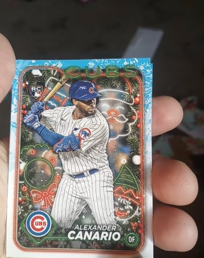 2024 Topps Holiday #H86 Alexander Canario — front